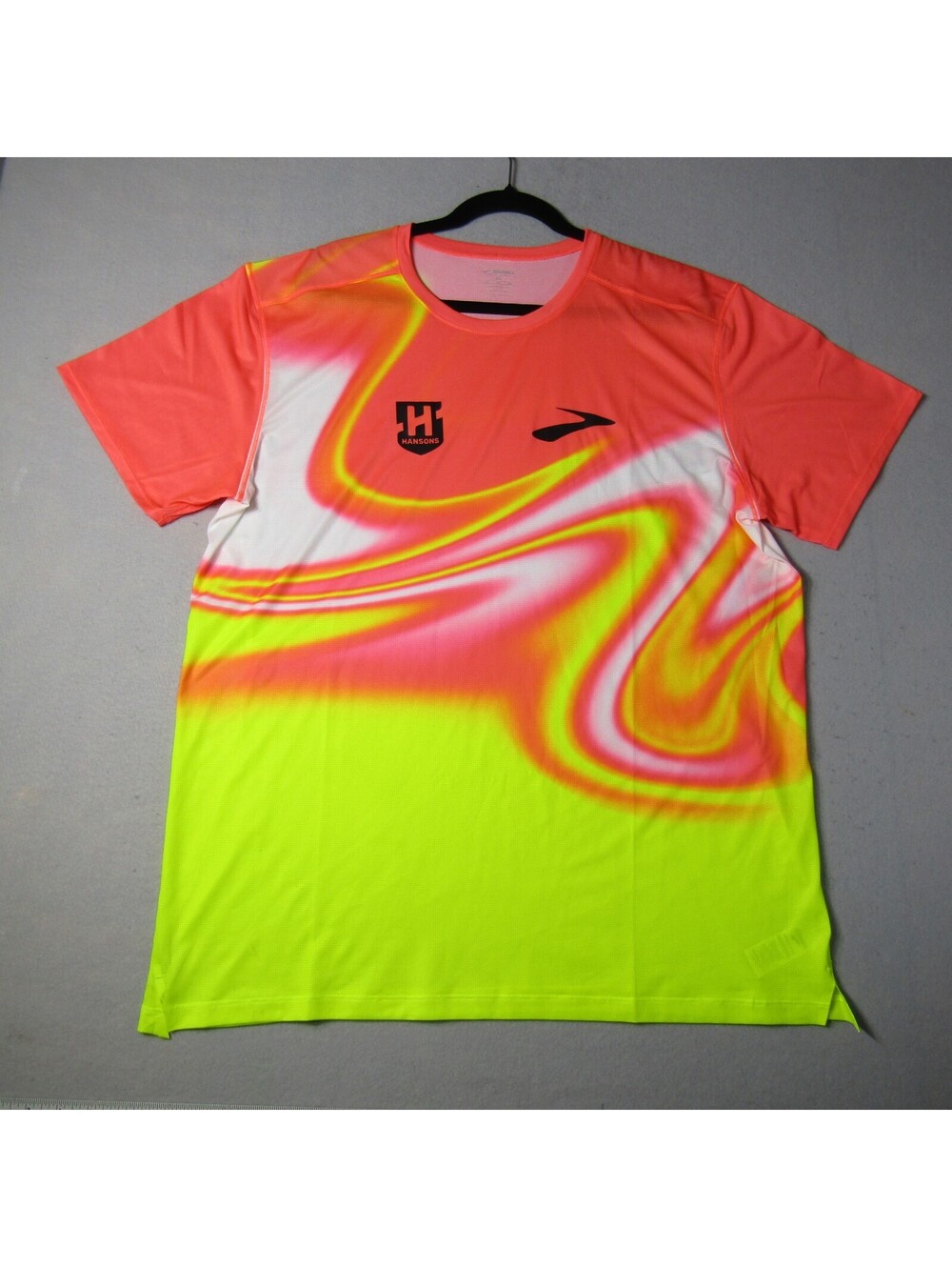 NWT Brooks Elite Short Sleeve Running Shirt Men's XL Hansons Swirl